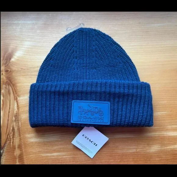 Coach Women's Blue Hat - Picture 1 of 5